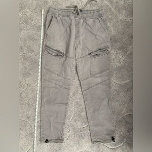 Aeropostale Gray Drawstring Cargo Jogger Pants